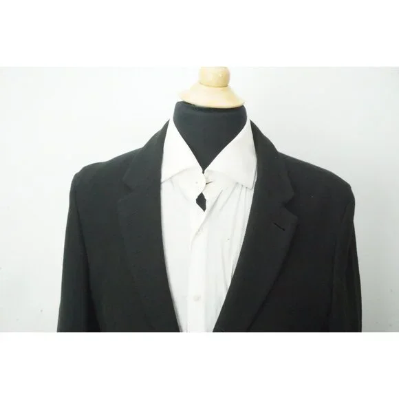 John Varvatos Black Thick Cotton Blend Sport Coat Jacket Sz 40 Brand New